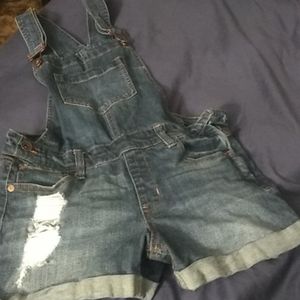 Female overall shorts